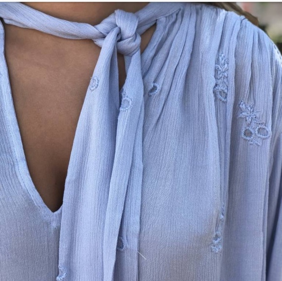 NWT Free People Wishful Moments Tie Front Top - Picture 5 of 5